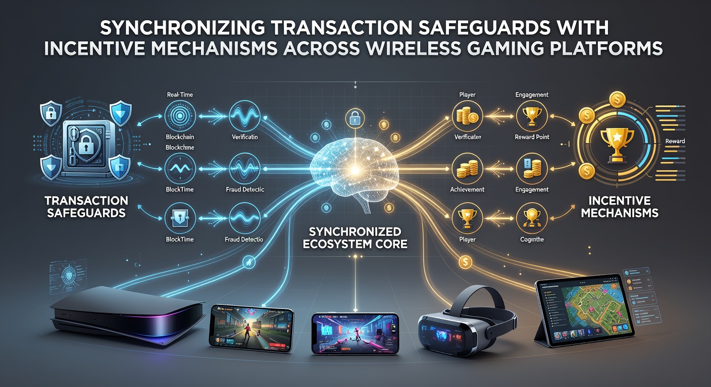 Darstellung integrierter Sicherheitsprotokolle und Belohnungssysteme in Wireless-Gaming-Umgebungen